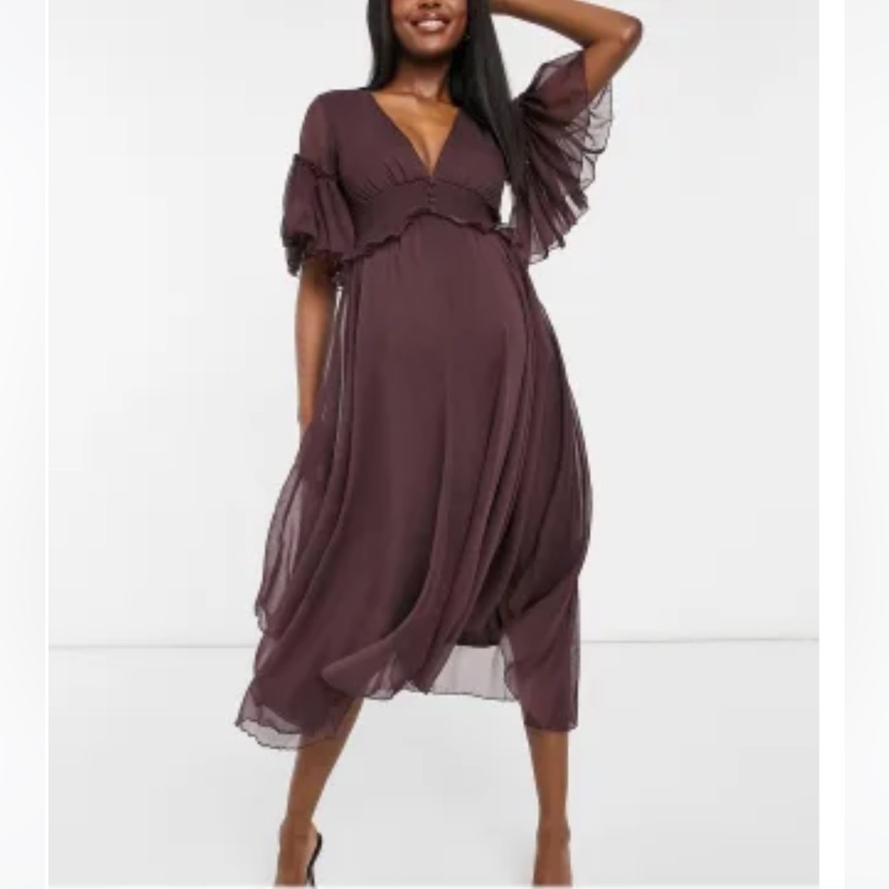 ASOS maternity midi dress